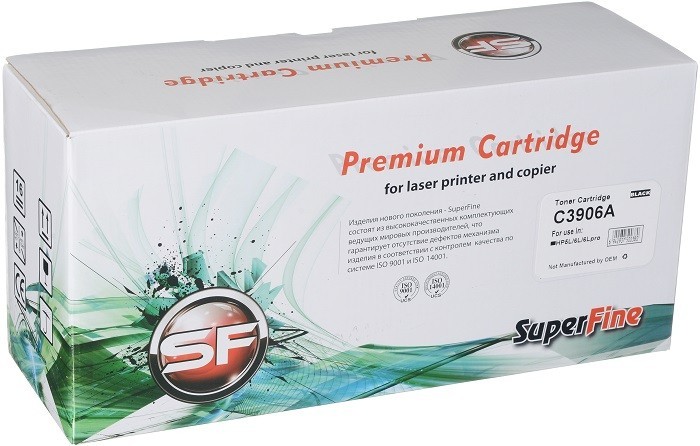 Картридж SuperFine C3906A для принтеров HP для принтеров HP LaserJet 5L/ 6L/ 3100/ FX-3 2.5 K