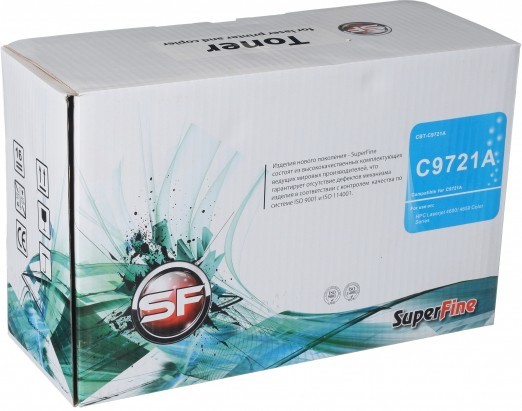 Картридж SuperFine C9721A для принтеров HP Color LaserJet 4600/ 4650 9K cyan Premium Картридж SuperFine C9721A для принтеров HP Color LaserJet 4600/ 4650 9K cyan Premium