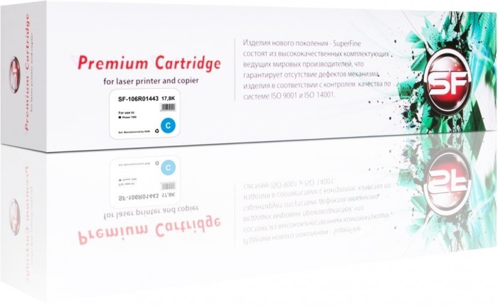 Картридж SuperFine 106R01443 для принтеров Xerox Phaser 7500 17.8K Cyan Картридж SuperFine 106R01443 для принтеров Xerox Phaser 7500 17.8K Cyan