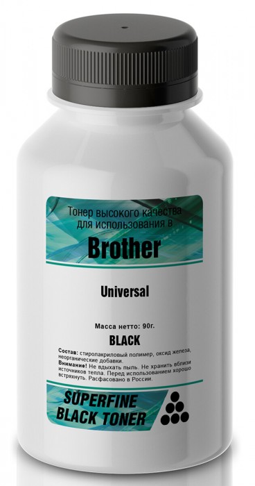 Тонер SuperFine SFP-UNI-85 для картриджей Brother Universal  бутылка 85 гр. (Tomoegawa) Premium
