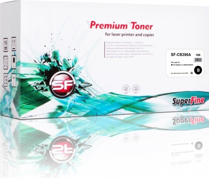 Картридж SuperFine CB390A для принтеров HP Color LaserJet CM6030/ CM6040 19K