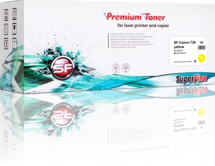 Картридж SuperFine 729 для принтеров Canon LBP 7010/ 7018 1K yelow