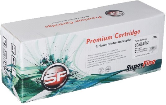 Картридж SuperFine CC530A/ Canon 718 для принтеров HP Color LaserJet CP2020/ 2025n 3.5K black Картридж SuperFine CC530A/ Canon 718 для принтеров HP Color LaserJet CP2020/ 2025n 3.5K black