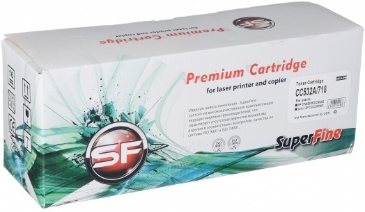 Картридж SuperFine CC532A/ 718 для принтеров HP Color LaserJet CP2020/ 2025n 2.8K yellow