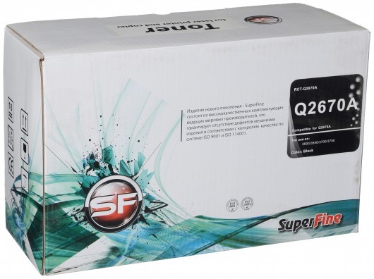 Картридж SuperFine Q2670A для принтеров HP Color LaserJet 3500/ 3550/ 3700/ 3750 6K black Картридж SuperFine Q2670A для принтеров HP Color LaserJet 3500/ 3550/ 3700/ 3750 6K black
