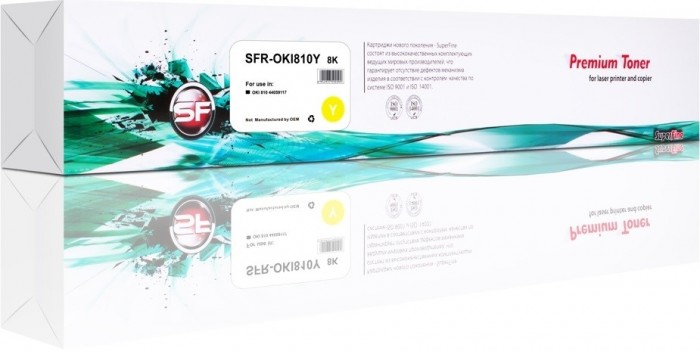 Картридж SuperFine 44059117 для принтеров OKI 810 Yellow Картридж SuperFine 44059117 для принтеров OKI 810 Yellow