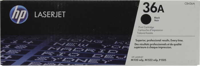 Картридж CB436A для HP LJ P1505/ M1120/ M1522 черный оригинал Картридж CB436A для HP LJ P1505/ M1120/ M1522 черный оригинал