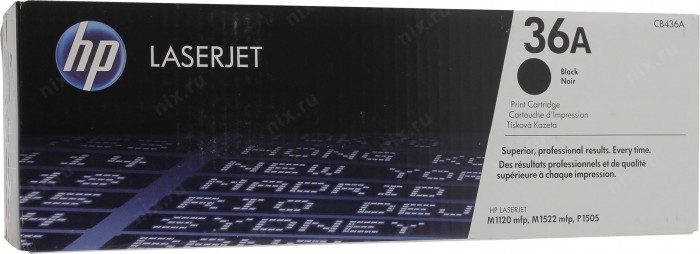 Картридж CB436A для HP LJ P1505/ M1120/ M1522 черный оригинал Картридж CB436A для HP LJ P1505/ M1120/ M1522 черный оригинал