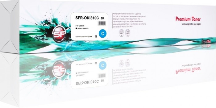 Картридж SuperFine 44059119 для принтеров OKI 810 Cyan Картридж SuperFine 44059119 для принтеров OKI 810 Cyan