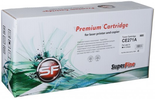 Картридж SuperFine CE271A для принтеров HP Color LaserJet CP 5525 13.5K cyan Premium Картридж SuperFine CE271A для принтеров HP Color LaserJet CP 5525 13.5K cyan Premium