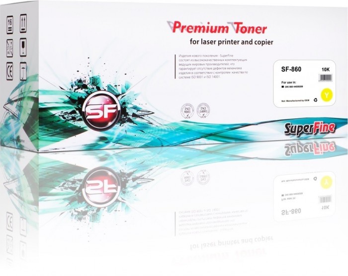 Картридж SuperFine 44059209 для принтеров OKI 860 Yellow 10K Картридж SuperFine 44059209 для принтеров OKI 860 Yellow 10K