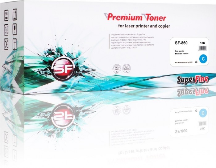 Картридж SuperFine 44059211 для принтеров OKI 860 Cyan 10K Картридж SuperFine 44059211 для принтеров OKI 860 Cyan 10K