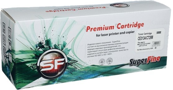 Картридж SuperFine CE313A/ CF353A/ CRG729 UNIVERSAL для принтеров HP Color LaserJet CP1025/ M176/ M177 1K magenta Premium Картридж SuperFine CE313A/ CF353A/ CRG729 UNIVERSAL для принтеров HP Color LaserJet CP1025/ M176/ M177 1K magenta Premium