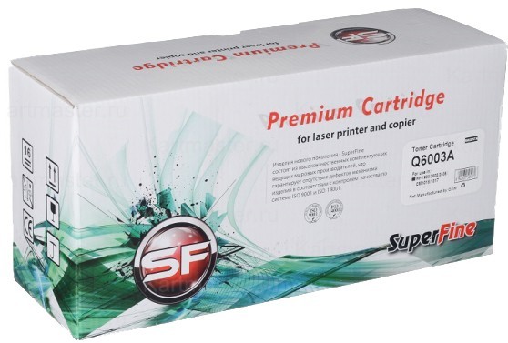 Картридж SuperFine Q6003A для принтеров HP Color LaserJet 2600/ 1600 2K magenta Premium