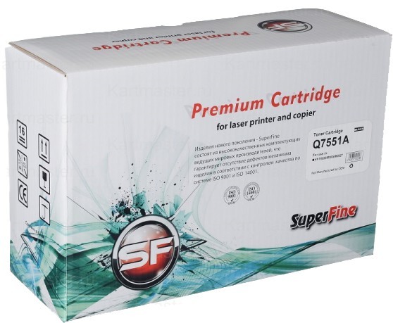 Картридж SuperFine Q7551A для принтеров HP LaserJet P3005 6.5K Картридж SuperFine Q7551A для принтеров HP LaserJet P3005 6.5K