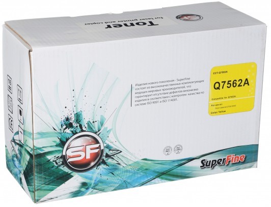 Картридж SuperFine Q7562A для принтеров HP Color LaserJet 2700/ 3000 3K yellow Premium Картридж SuperFine Q7562A для принтеров HP Color LaserJet 2700/ 3000 3K yellow Premium