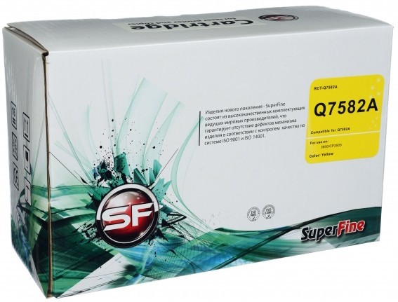 Картридж SuperFine Q7582A для принтеров HP Color LaserJet 3800/ CP3505 6K yellow Картридж SuperFine Q7582A для принтеров HP Color LaserJet 3800/ CP3505 6K yellow