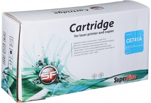 Картридж SuperFine CE741A для принтеров HP Color LaserJet Pro CP 5220/ 5225 7.3K cyan Картридж SuperFine CE741A для принтеров HP Color LaserJet Pro CP 5220/ 5225 7.3K cyan