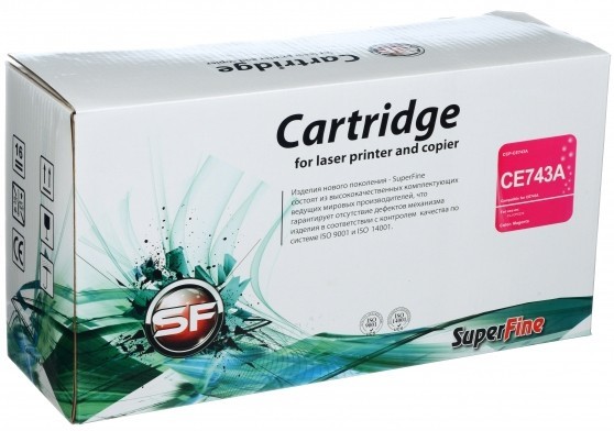 Картридж SuperFine CE743A для принтеров HP Color LaserJet Pro CP 5220/ 5225 7.3K magenta Картридж SuperFine CE743A для принтеров HP Color LaserJet Pro CP 5220/ 5225 7.3K magenta